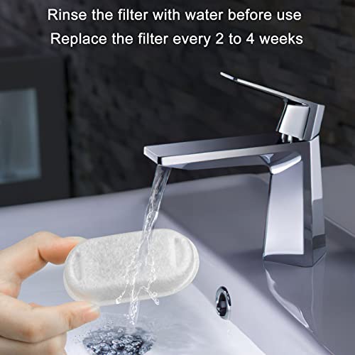 Wonder Creature 8 Pack Cat Water Fountain Filter Replacement, 4+4/8+8/12+12/16+16 Pack for Stainless Steel Cat Water Fountain 2L/67oz and 3.2L/108oz, 4 Carbon Filters & 4 Pre-Filter Sponges