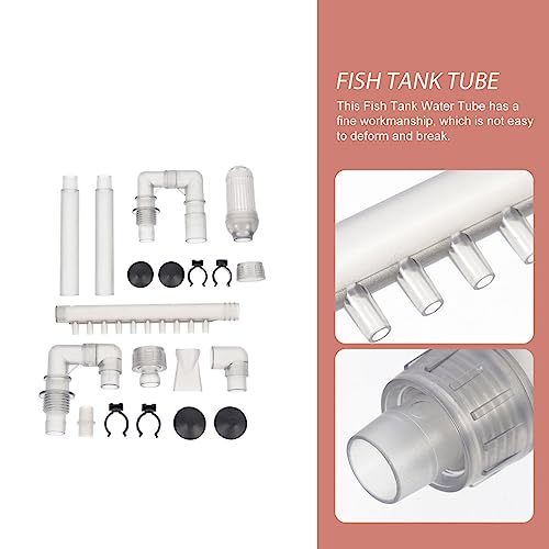 FRCOLOR Aquarium Fish Tank Water Tube 11.81 Inch Intake Outflow Hose Replacement for Filter Pump Plumbing Accessories Smooth Bend Durable Water Accessory 2-Pack - color: Greyx2pcs, size: 30X5.7X2.5CMx2pcs