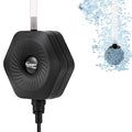 hygger Ultra Silent 1.5W Fish Bowl Aqaurium Mini Air Pump with Accessories, Oxygen Aerator Kit for Fish Tank 0.5-15 Gallon, Comes with 3/16 Inch Air Tubing, Air Stone, AC 110V/60HZ - color: Black