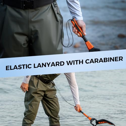 KastKing Titanet Fishing Net, Durable Aluminum Handle, Non-Slip Hi-Vis Grip, Compact Bag & Lanyard, Ideal for Kayak, Lake, Fly, or River Fishing, 2 Net Options - size: 26" Total Length (Fixed Handle), style: Pvc Net
