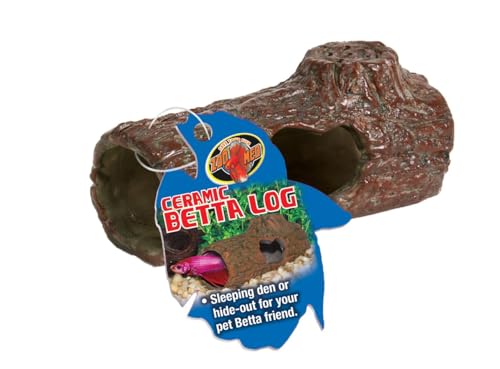 Zoo Med Laboratories AZMFA50 Sinking Ceramic Betta Log 4.25 inche - size: 4.25 inches
