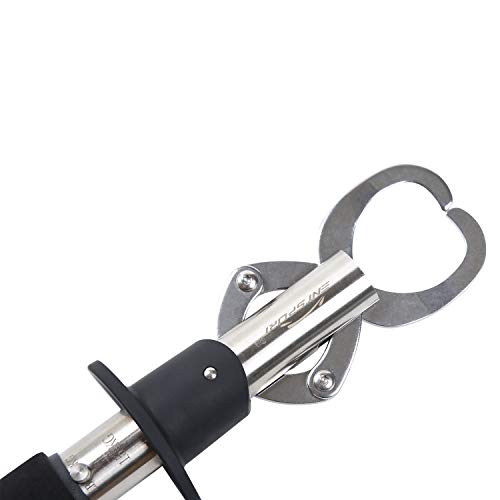 Fish Lip Gripper Fish Scales Professional Fish Holder Stainless Steel Fish Lip Grabber 40 Pound Fish Lip Grip Tool with Weight Scale