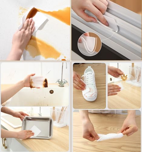 Magic Sponge Eraser Sheets, 96Pcs All-Purpose White Melamine Sponge Cleaner Convex Point Sheet, Thin Disposable Magic Cleaning Pads Wipes for Furniture Kitchenware, Hard-to-Reach Places, Shoe - size: 96Pcs