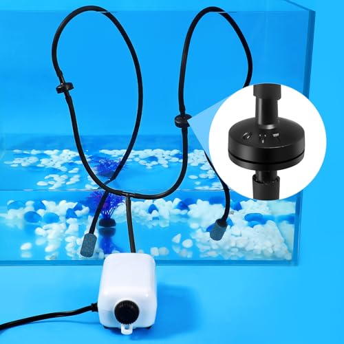 AQUANEAT 8 Feet Aquarium Airline Tubing, Standard 3/16” Black Tube for Fish Tank Air Pump Flexible Hose for Hydroponics and Ponds - size: 8 Feet