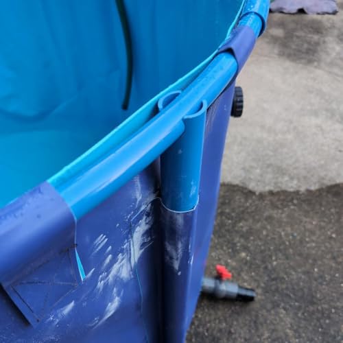 Portable Above Ground Pool - Flexible PVC Liner for Freestanding Canvas Pond, Ideal for Koi/Fish, Aquarium Tank (1.2x0.8m) - Durable & Easy to Set Up! - size: 1.2x0.8 m