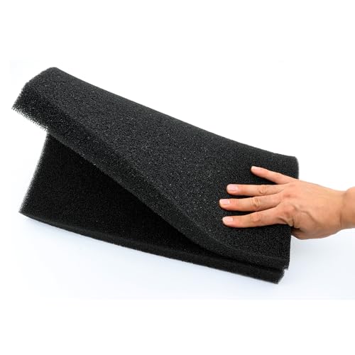 Aquarium Filter Bio Sponge Pad, Foam Sponges Filter Media, Cut fit it Filter Accessories for Fish Tanks and Ponds (18"x18"x1.6" (35PPI) 1 Pack) - size: 18"x18"x1.6" (35PPI) 1 PACK