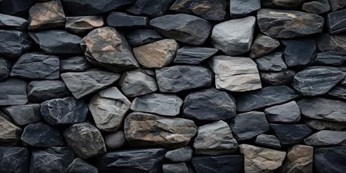 iTapnoom Underwater Stone Aquarium Background, Rock Wall Nature Landscape Fish Tank Backdrop Decor, Polyester Fabric with 6 EVA Double-Sided Tapes 36x18 inches/90x45cm - color: Stone, size: 36"L x 18"W