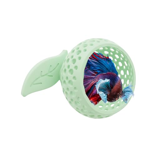 CTWPets Betta Bulb Pro Magnetic Aquarium Hide for Betta Fish, Secure Glass Mount Cave for Fish Tank, Shrimp and Small Aquatic Pets (Minty Dream) - color: Minty Dream