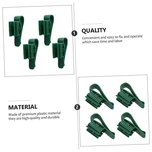 BESPORTBLE 8pcs Fish Tank Clips Aquarium Hose Holder for Changes Firmly Secures Inlet Outlet Simple Installation Saving Water Management - color: Greenx2pcs, size: 9.5X5.5X4cmx2pcs