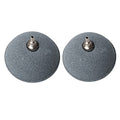 2.36 Inch Updated Crazy Air Disc Stone Cylinder Bubbler Plus Diffuser Aquarium Fish Tank Hydroponics Pump Airstones Diffuser 3/16" 5/16" Hose ID, Pack of 2 - size: 2"