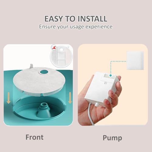 20 Pack Dog Water Fountain Replacement Filters for Petlibro Capsule Dog Fountain PLWF008,Pet Water Fountain Filter with Replacement Pre-Filter Pump Sponges with 1 Hard Brush.