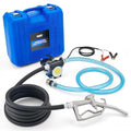 Orion Motor Tech 12V Gasoline Transfer Pump Kit, 15gpm Electric Fuel Transfer Pump with Aluminum Nozzle Carry Case for Diesel Kerosene Light Fuels, Automatic Oil Transfer Pump with Overheat Protection - color: 15GPM Gas Pump Kit