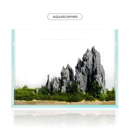 FZONE Aquarium Rocks Aquascaping, Micro Resin Seiryu Rock for Aquascaping - size: 05 Seiryu Stone: 5.11" × 2.75" × 3.54"