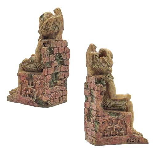 M2cbridge Aquarium Decor Castle Shipwreck Ornament Underwater Landscape(Egyptian Pharaohs) - color: Egyptian Pharaohs