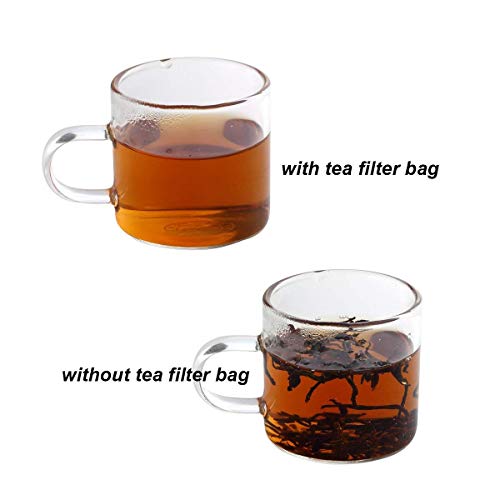 400 Pack Disposable Drawstring Tea Filter Bags Safe & Natural Unbleached Paper Tea Infuser Drawstring Empty Bag for Loose Leaf Tea (7 x 9, Natual Color)