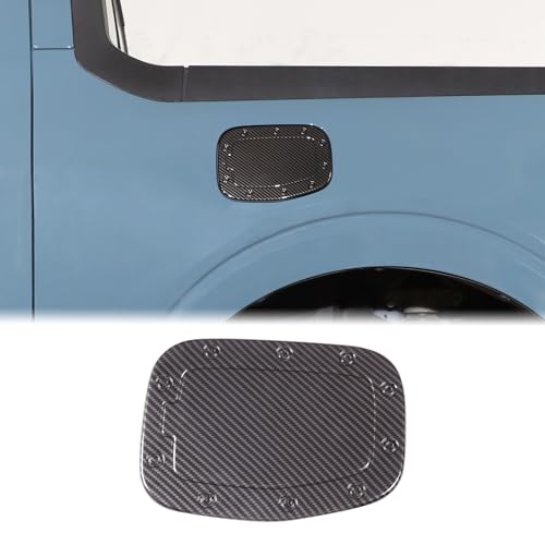 Aunginsy Car Gas Fuel Tank Cap Protect Cover Accessories Compatible with Ford Maverick 2022-2025 Fuel Tank Door Cover Car Exterior Fuel Tank Cover Oil Gas Cap Door Cover Trim Frame Protect Accessories - color: Carbon Fiber Pattern