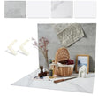 2 PCS 24x32 Inch Boards Photo Backdrop for Flat Lay, Food Table Top Photography Background, BEIYANG (Marble+Light Gray) - color: Marble + Light Gray 24x32