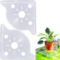 2Pack Clear Aquarium Plant Holder Top Haning Aquarium Corner Shelf Fish Tank Plant Holder for Aquatic Plants Storage Rack Floating Shelves for Fish Tank Decorations Accessories