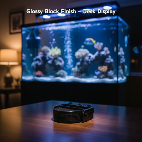 Aquarium Filter Baffle with Suction Cups, Fish Tank Flow Controller, Water Surface Calmer & Flow Reducer for Betta Fish and Shrimp (Black, Medium) - size: Medium