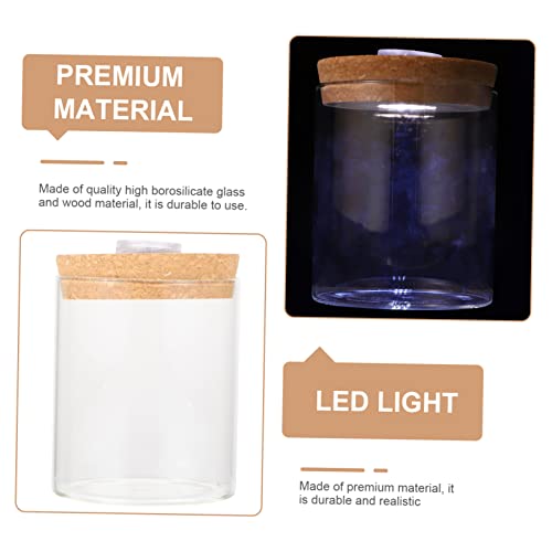 Ciieeo Cylinder High Borosilicate Glass Moss Plant Bottle Creative DIY Microlandscape Terrarium Holder for Indoor Decoration Mini Fish Tank - size: 9.50X6.20X6.20CM