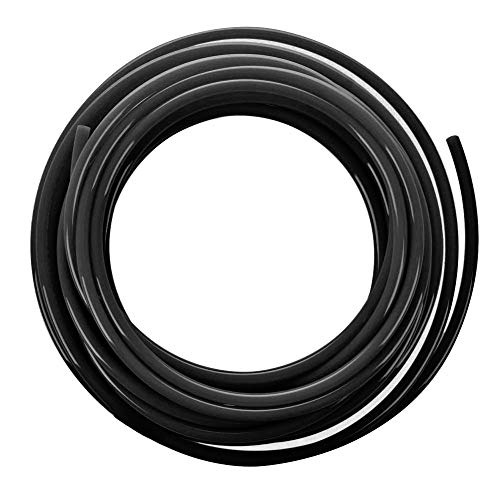 Beduan Pneumatic Tubing Pipe 1/2" OD Black Air Compressor PU Line Hose Tube for Water Fluid Transfer 5Meter 16.4ft - color: Black, size: 1/2" OD-16.4ft