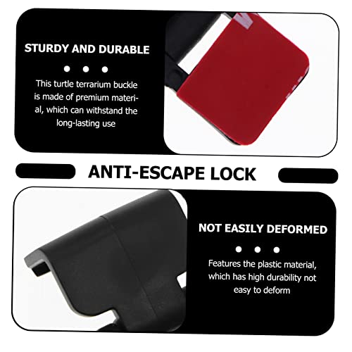 4pcs - Escape Lock Reptile Pet Tank Feeding Tank Buckle - Latch Aquarium Lid Clips Clamps Reptisoil Terrarium Buckle Animal Plastic Cover Clip