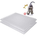 14 Pack Cat Deterrent Outdoor/Indoor Scat Mat, Pet Deterrent Training Mats, Keep Cats/Dogs Away Plastic Mats with Spikes, 23 Sq.ft, 16 x 13 Inches - size: 14 Mats