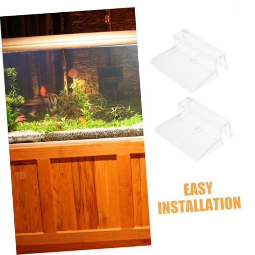BESPORTBLE 12pcs Aquarium Lid Clips Aquarium Cover Support Brackets Clear Acrylic Fish Tank Holders Stable and Secure Glass Top Cover Holders for Aquatic Pets