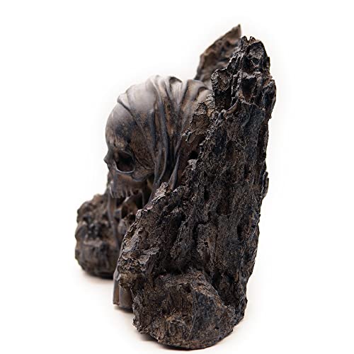 Allcolor Fish Tank Decor Rocks.Aquarium Decoration Model.Easy and Quick Solution for Aquascaping.(Skull Canyon) - style: Skull Canyon