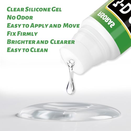 Aquarium Background Gel, 60ML(2OZ) Glue for Fish Tank with Sponge and Scraper, Easy to Apply, Clearer and Brighter(2pcs) - size: 120ml