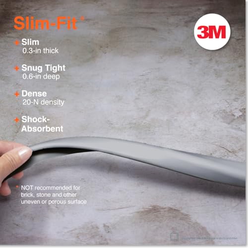 Roving Cove Slimfit Edge Protector for Baby Proofing (9ft Small Edges Only), Soft Rubber Foam Furniture Safety Bumper Guard, Desk Cushion, 3M Adhesive, Stone Grey - color: Stone Grey, size: Small 9 Foot (Pack of 1)