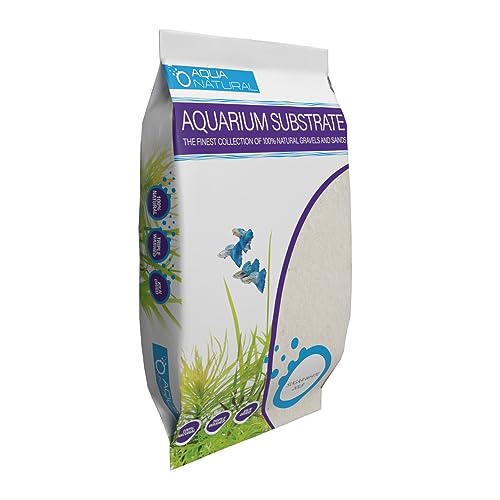 Aqua Natural Sugar White Sand 10lb Substrate for aquascaping, Aquariums, vivariums and terrariums - size: (Pack of 1)