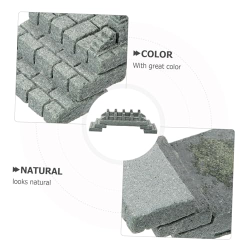 Miniature Stone Bridge Model for Aquarium Landscape Unique Arch Bridge Decor for Garden and Terrarium and Multi-Purpose Outdoor Decoration for and Miniature Scenes