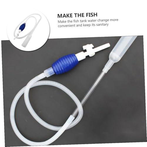 HANABASS Fish Tank Cleaner Siphon Gravel Vacuum Manual Water Changer Pump for Aquarium and Pond Sand Washing