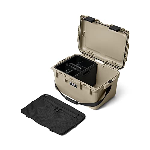 YETI LoadOut GoBox Collection, Divided Waterproof Cargo Case, Dry Box, Camera Case, Fishing Tackle Box - color: Tan, size: GoBox 30