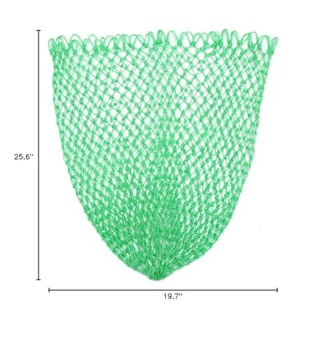 Fishing Net Replacement Netting Fishing Landing Net Replacement Net for Freshwater Saltwater Fishing Green 6 Sizes - color: Diameter 20inch/50cm
