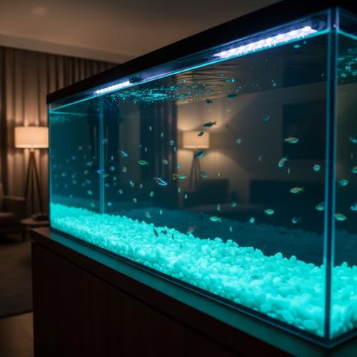 Shiny Stone Glow in the Dark Gravel Stones Rocks, Aquarium Gravel, Glow Rocks Stones,Decorative Rocks for Fish Tank Aquarium Garden Planter Landscape Decoration,280g/10oz (8-15mm, Blue Green) - color: Blue Green, size: 8-15mm
