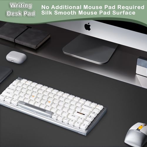 ‎Boutilon Leather Desk Pad Protector,Non-Slip Mouse Pad,Laptop Desk Pad,Office Mouse Mat,Waterproof Leather Desk Blotter,Desk Writing Pad for Office and Home,Laptop Blotter (S-Black,24"x 14") - color: Black, size: S 24" x 14"