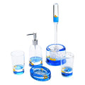 Locco Decor 5 Piece Acrylic Liquid 3D Floating Motion Bathroom Vanity Accessory Set Duck - size: 5-piece, style: Duck