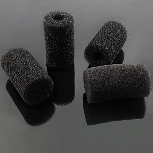 Bivethoi 4 Pcs Pre-Filter Foam Sponge Roll, Aquarium Intake Filter Media Sponge, Compatible Filter Accessories for Aquarium Fish Tank (Black)