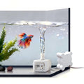 Wireless Aquarium Pump for Small Tank 5 Gallon & Under - Ultra Quiet 4.5W Submersible Pump with Adjustable Flow (40GPH) Includes Charger,Betta Fish Tank,Pet Fountain,Hydroponic bucket