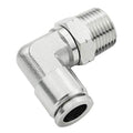 Beduan Push to Connect Fitting Elbow, 1/4" Tube OD x 1/8" NPT Male 90 Degree Elbow Adapter 304 Stainless Steel Air Union Fitting - size: 1/4"Tube OD-1/8"NPT, style: 1Pc