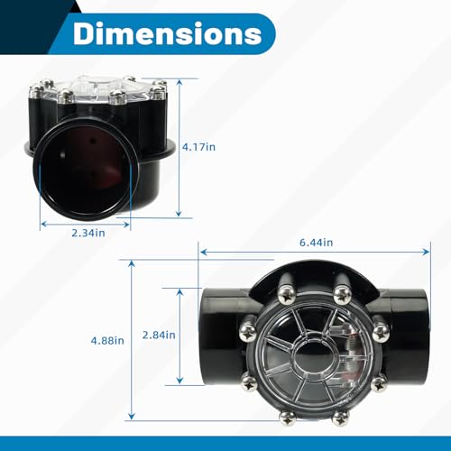 7305 Check Valve Replacement for Jandy 2 Inch to 2-1/2-Inch Check Valve pvc 180-Degree Compatible with Pool and Spa