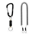 SAMSFX Fishing Magnetic Net Release Holder, Stainless Steel Shell, Screw Fixed Magnet, 360 Rotating Shaft (Black) - color: Black