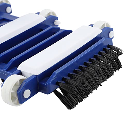 Fdit Swimming Pool Vacuum Brush, 38cm Wide Head with Soft for 1.5 Inch Hose Connector, Attaches to 1.25 Inch Extension Pole for Pool Spa Aquarium Cleaning