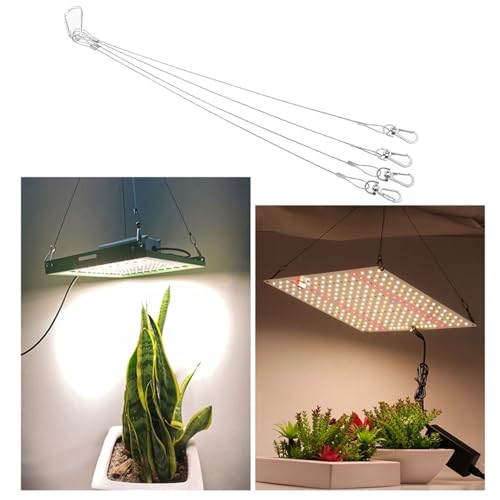 304 Stainless Steel Plant Hanger 35.5 cm Adjustable Steel Wire for LED Plant Growth Lamps Aquarium Fish Tank Lamps Indoor Plant Suspension Racks (Heavy-Duty Lamp Racks) 1PCS