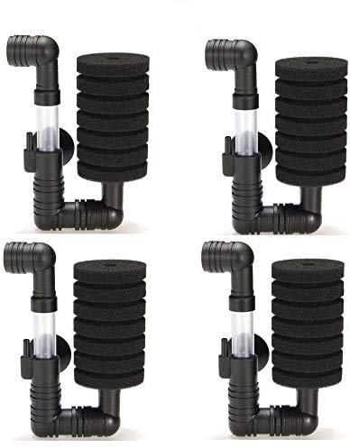4X Bio Sponge Filter for Betta Fry Aquarium Fish Tank Up to 15 Gal