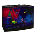 GloFish Crescent aquarium Kit 3 Gallons, Includes Hidden Blue LED Light And Internal Filter - size: 3-Gallon