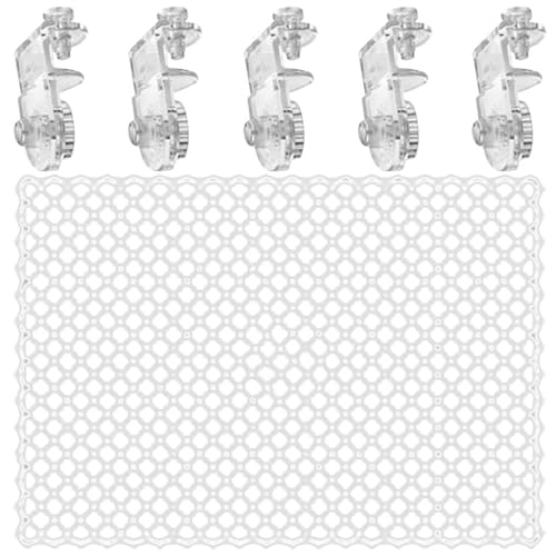 Invisible Anti Jump Netting for Fish Tanks Includes 5 Mounts Clear Covers Aquarium Covers Screen Jump Guard Net