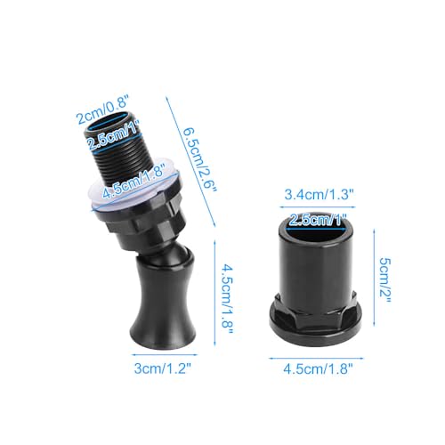 Aquarium Duckbill Nozzle, Multi-Angle Adjustable Water Return Outlet Pipe Accessories for Aquariums Fish Tanks Sumps